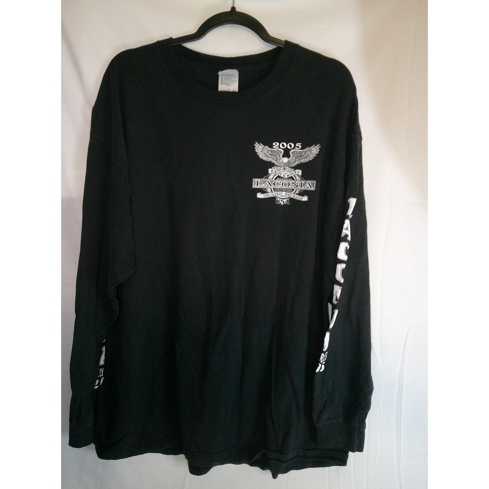 Vintage‎ Laconia New Hampshire 2005 Bike Rally Races Long Sleeve T Shirt XXL